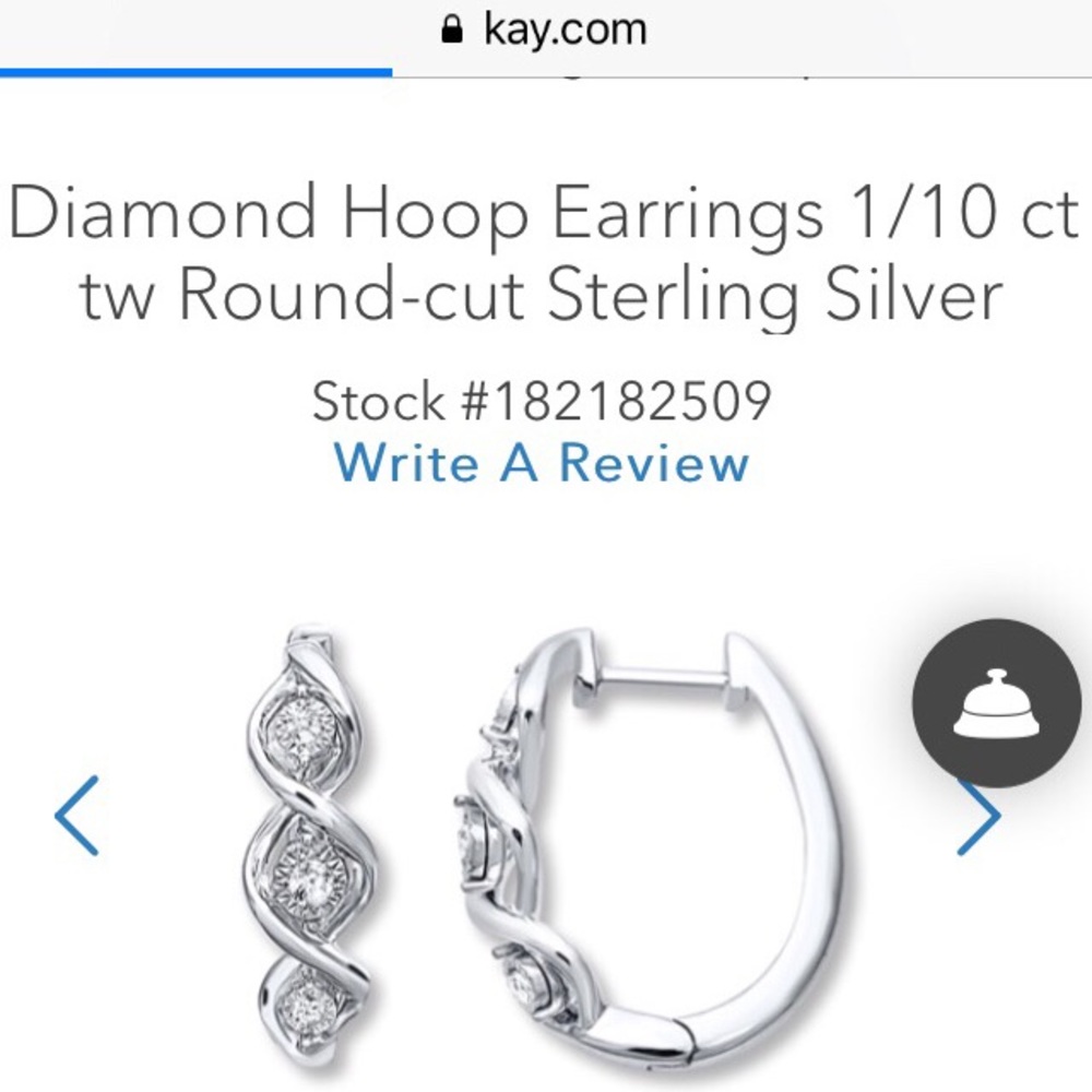 Kay Diamond Hoop Earrings - Picture 5 of 6